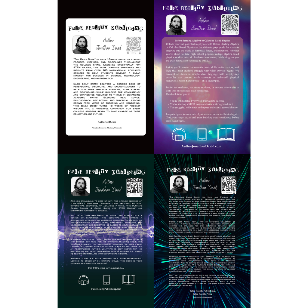 Handmade [textbook size] "Quartic Play Crash Course Series" Bundle