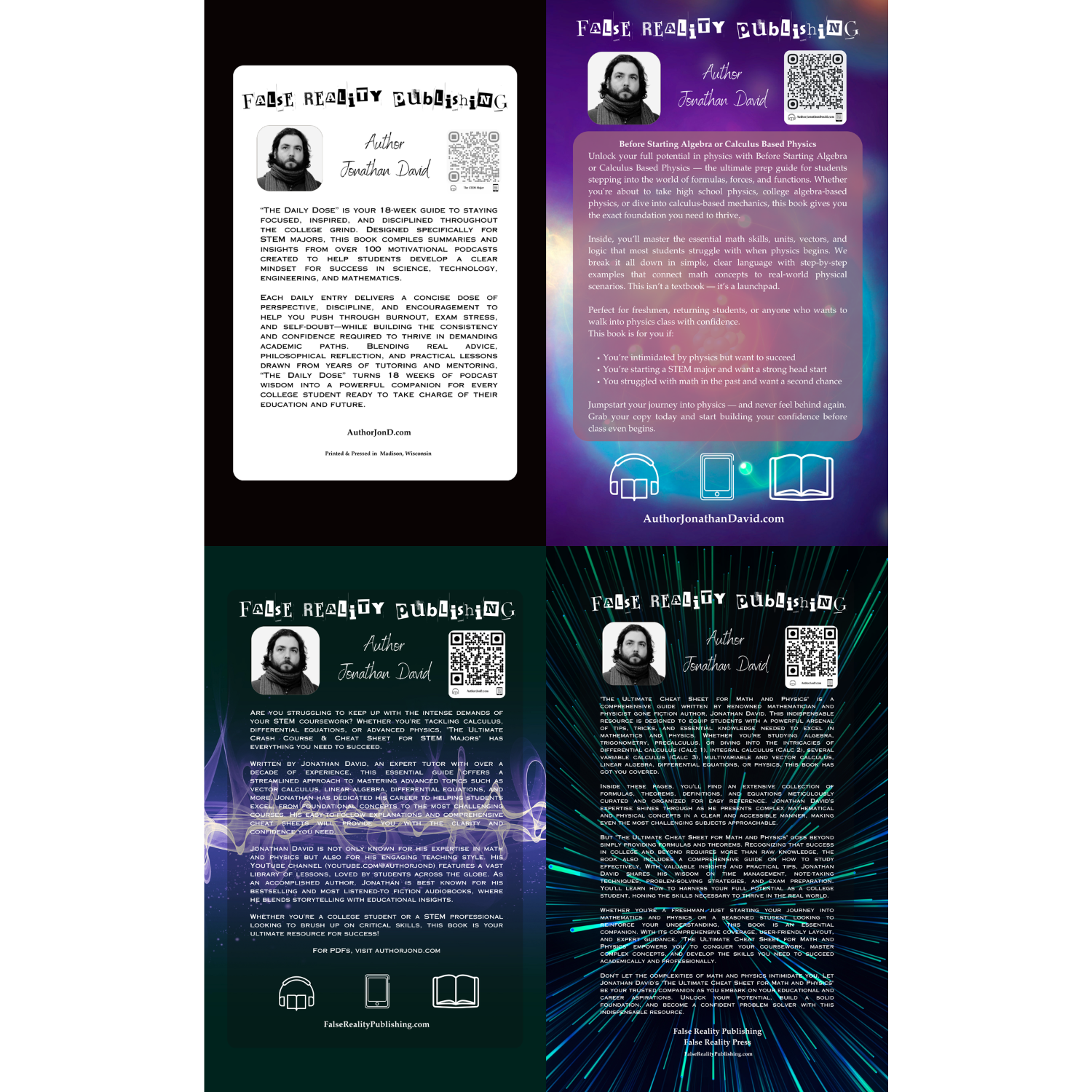 Handmade [textbook size] "Quartic Play Crash Course Series" Bundle